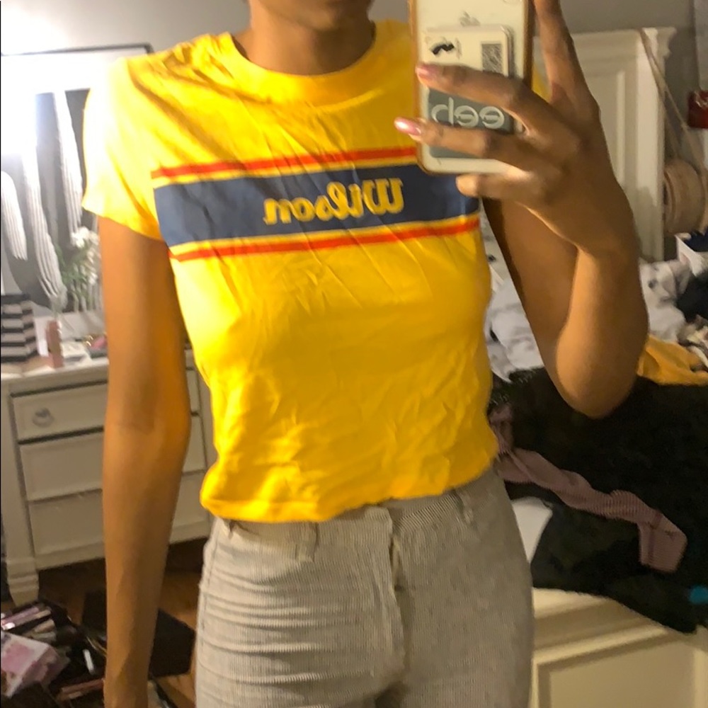 Forever 21/Wilson yellow Logo Tee